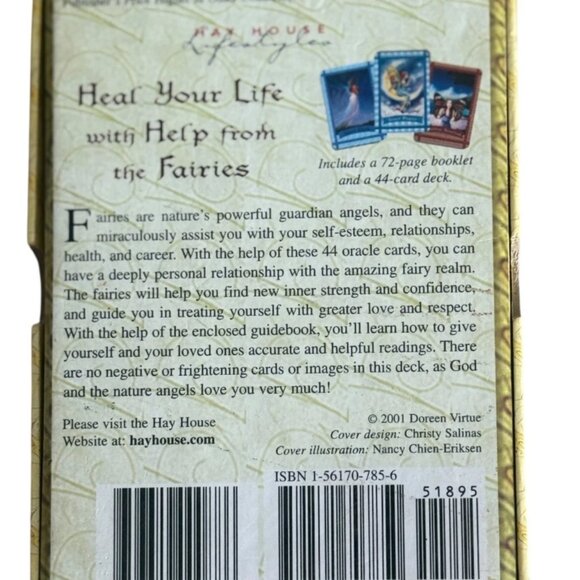 Healing with the Fairies Oracle Cards Doreen Virtue 44 Card Deck OOP - Picture 3 of 7